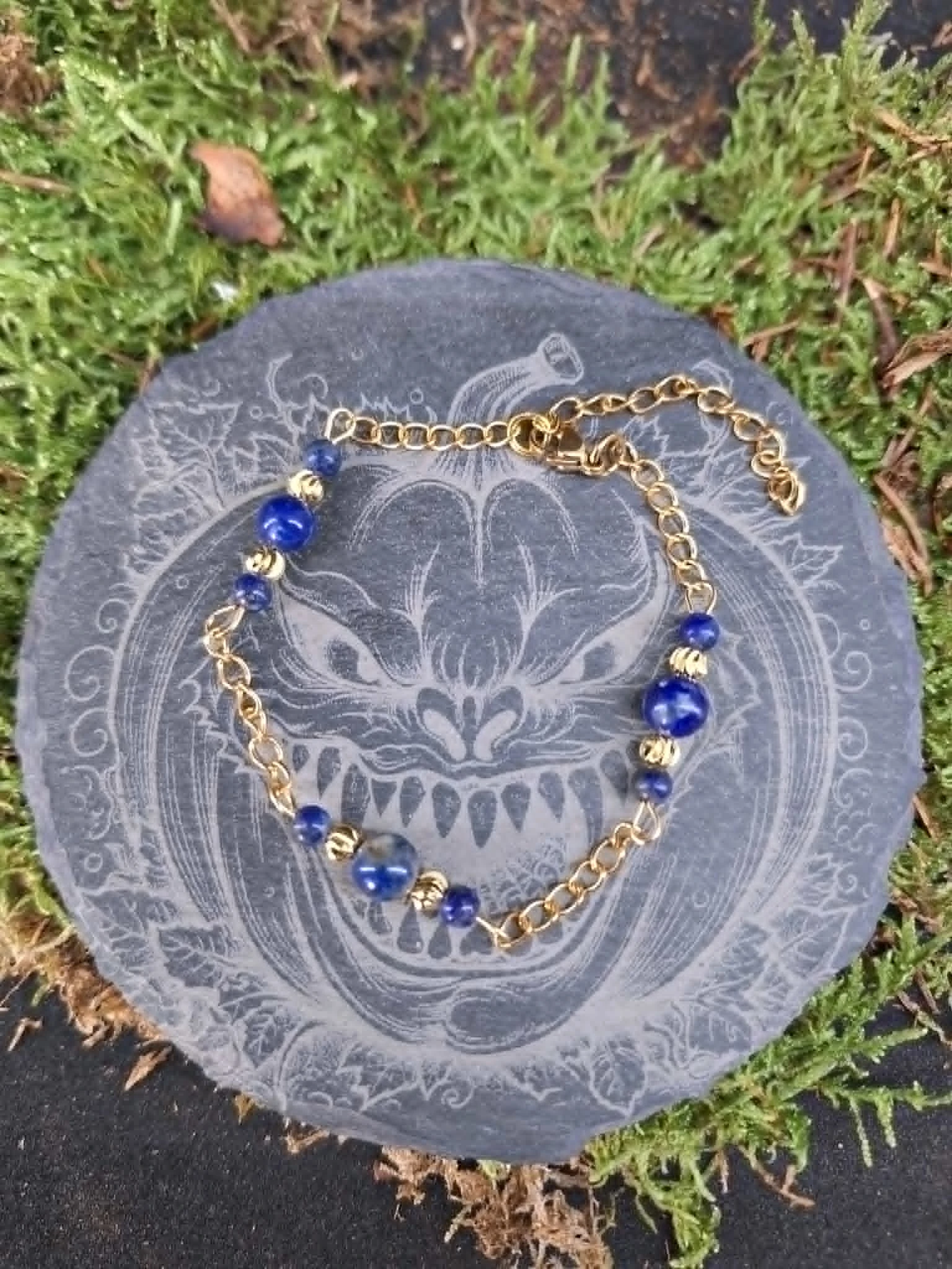 Bracelet Lapis Lazuli 6mm / 4mm